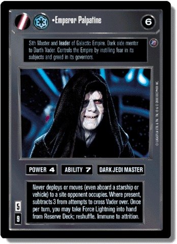 Emperor Palpatine card